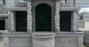福建 芝麻灰高档墓碑，土墓，可定制