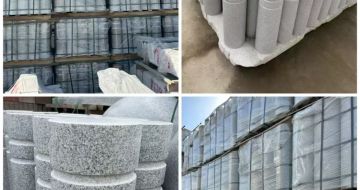 福建 芝麻白花岗岩挡车柱、隔离柱多少钱