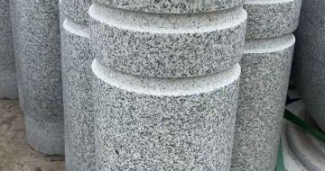福建 芝麻白花岗岩挡车柱、隔离柱多少钱