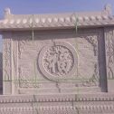 福建 芝麻白花岗岩屏风，照壁，影壁