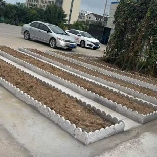 福建 花边石、花围石、花园石安装效果