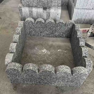福建 花边石、花坛围栏石、花池界石、菜园栅栏石、镶边石、波浪状界石介绍