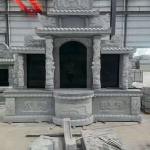 福建 芝麻灰高档墓碑，土墓，可定制