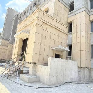 福建 黄金麻干挂，工地实拍