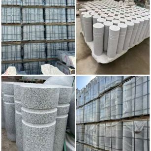 福建 芝麻白花岗岩挡车柱、隔离柱多少钱