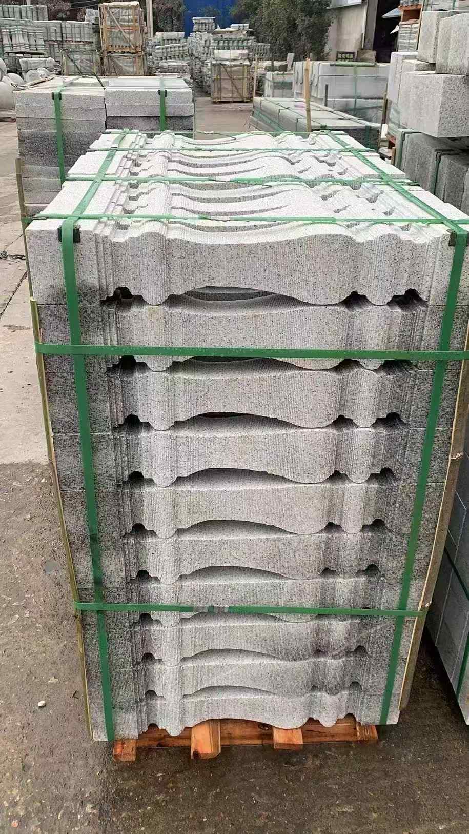 福建 芝麻白方形拉丝面，栏杆花瓶柱