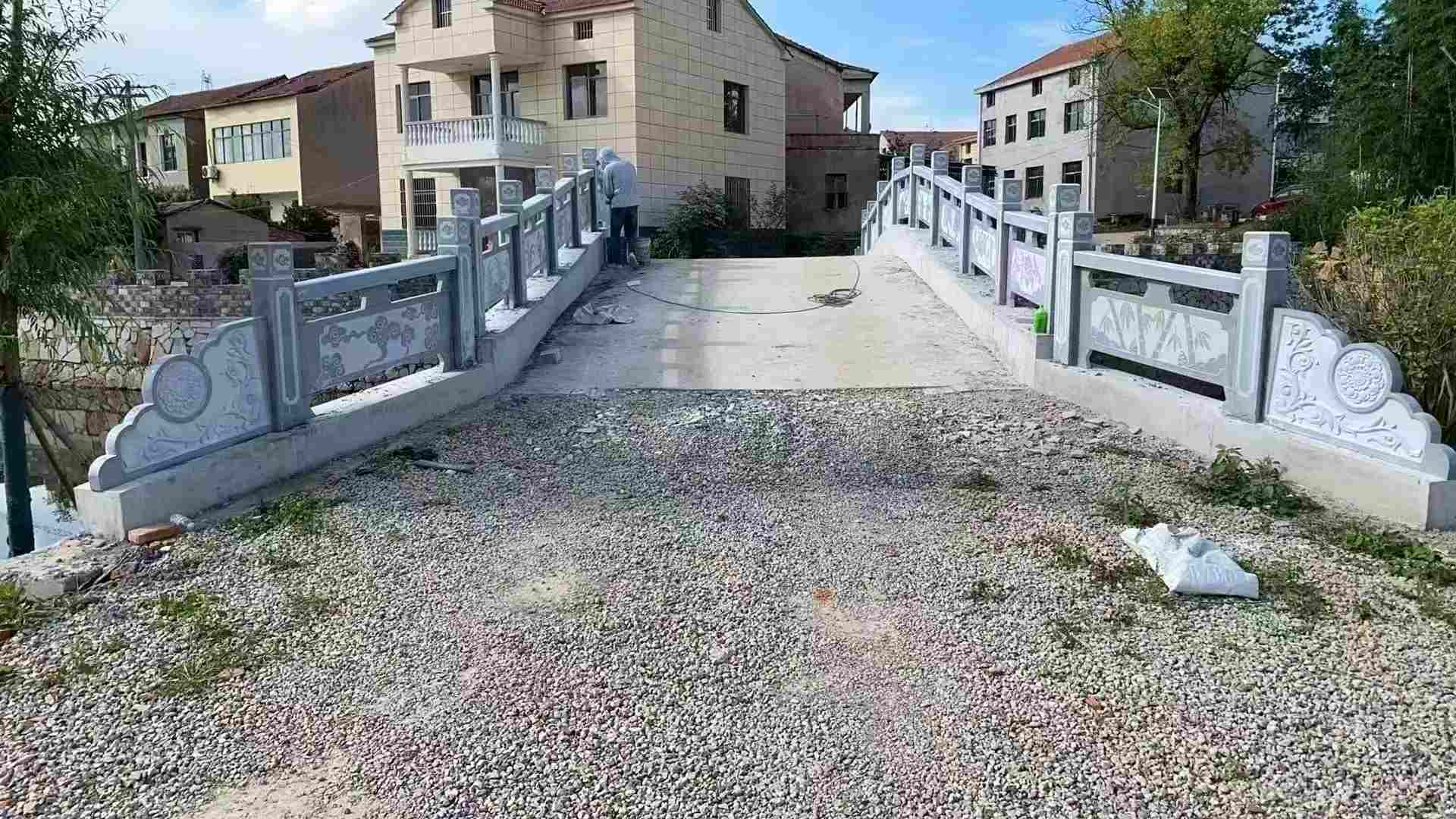 福建 芝麻灰花岗岩桥栏杆