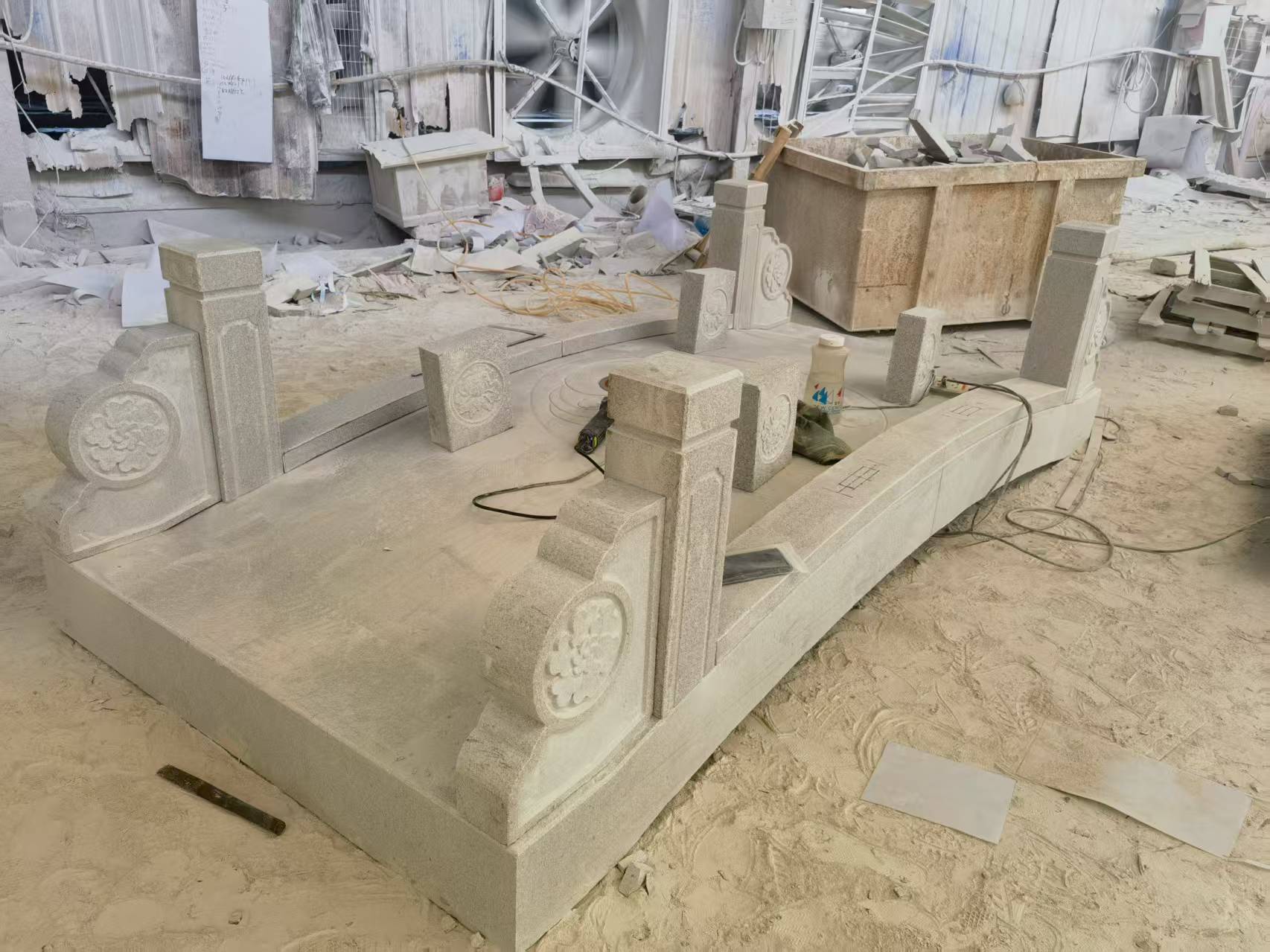 福建 芝麻灰火烧面石桥-拼装