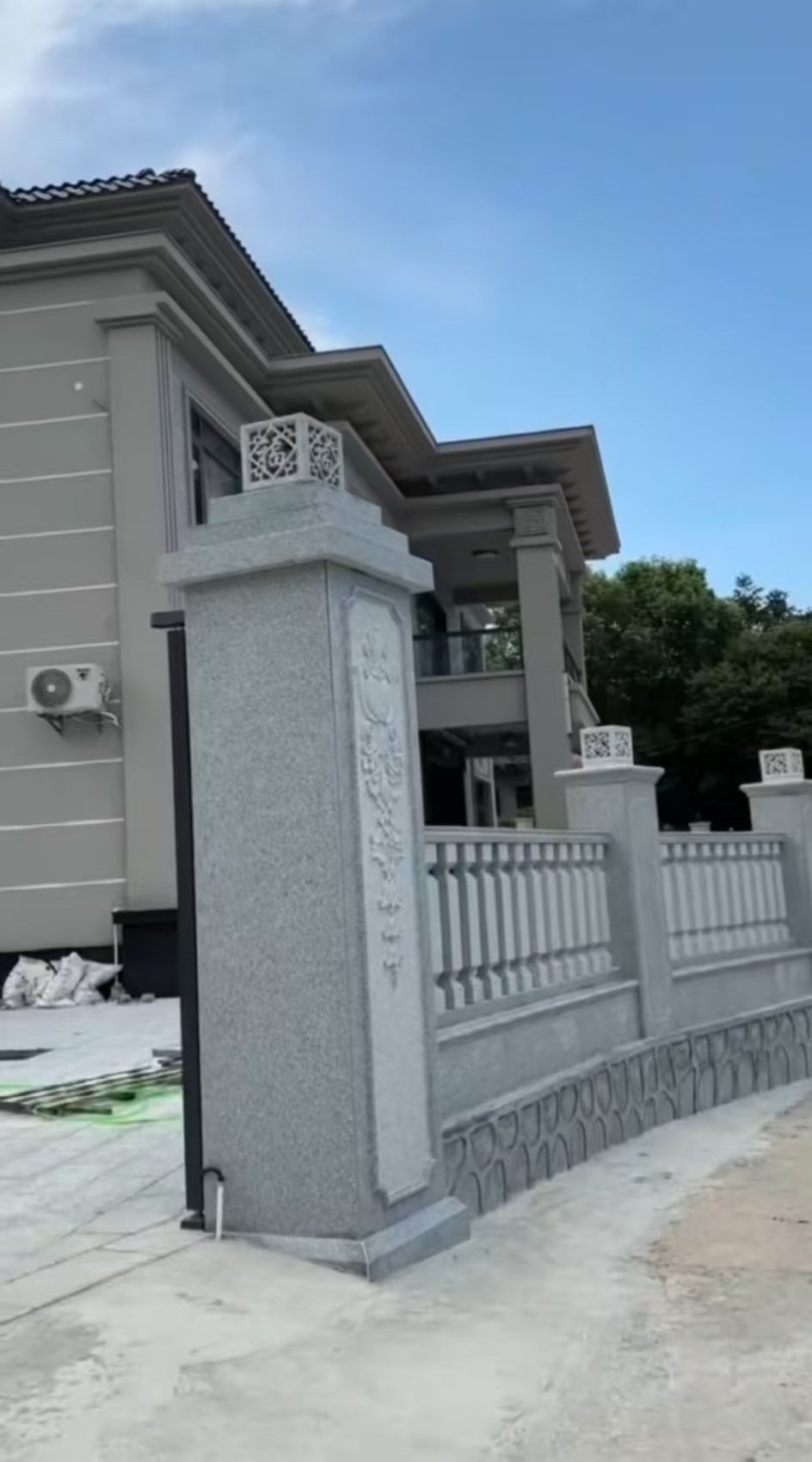 福建 芝麻白别墅围墙栏杆，私人订制