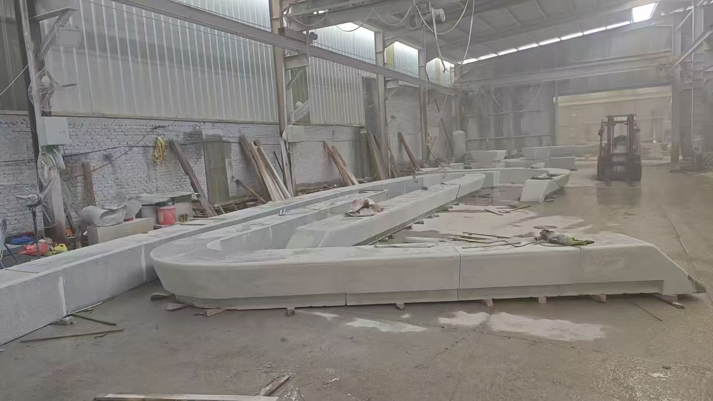 福建 花岗岩整石坐凳拼装