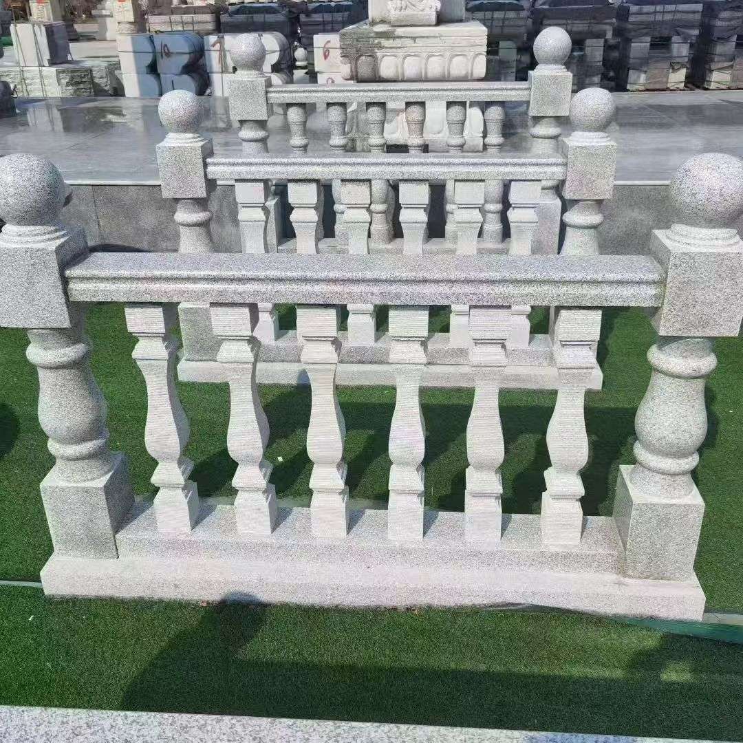 福建 别墅石材栏杆特写